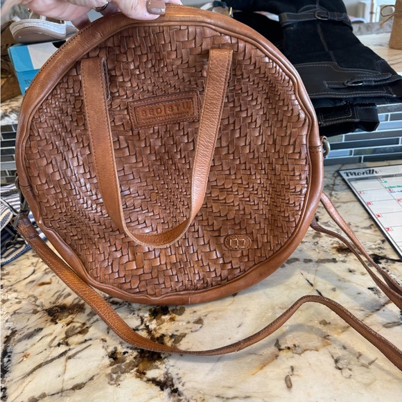 Bed Stu Tan Woven Leather Shoulder Bag - Picture 2 of 5